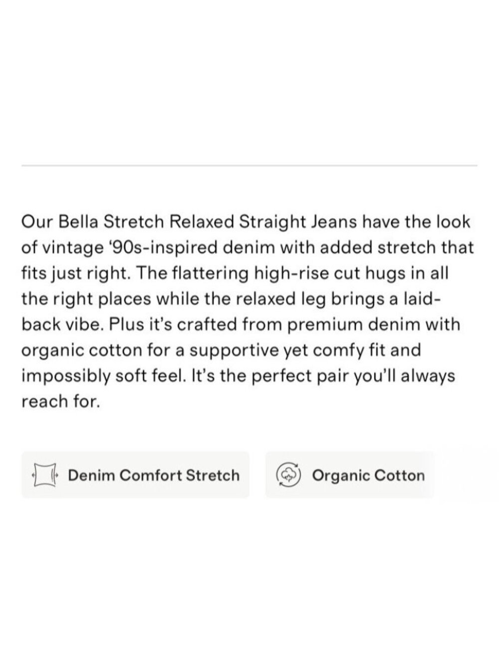 Quince Bella Stretch Relaxed Straight Jeans Denim Atlantic Blue Size 32/30 - Picture 13 of 16